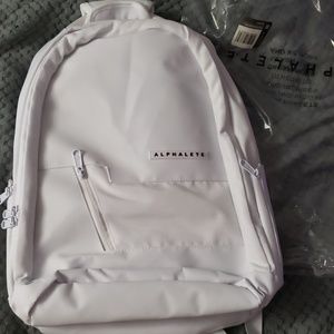 NWT Alphalete White backpack